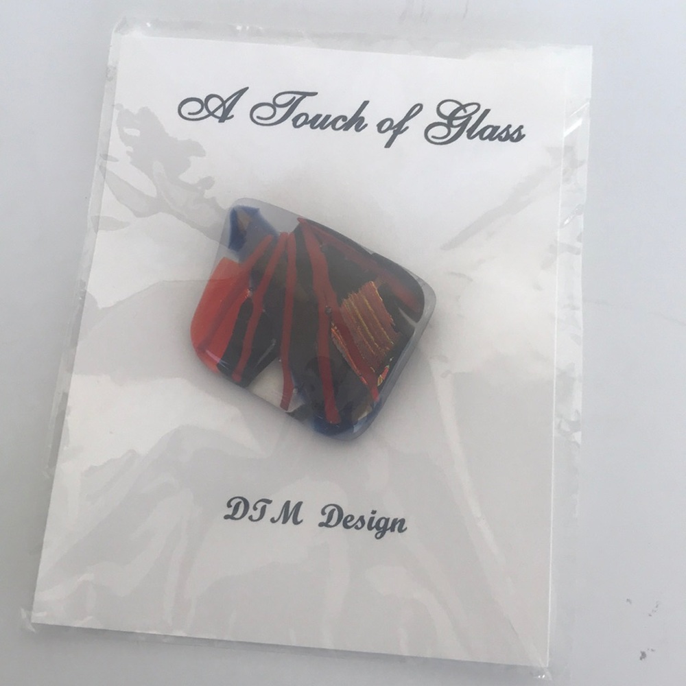 A Touch of Glass handmade brooch pin NEW